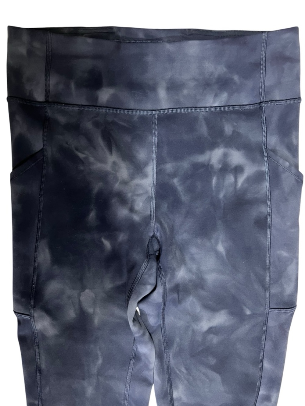 Lululemon Invigorate High Rise Crop 23” Everlux Diamond Dye Naval Blue 8 - Picture 6 of 15
